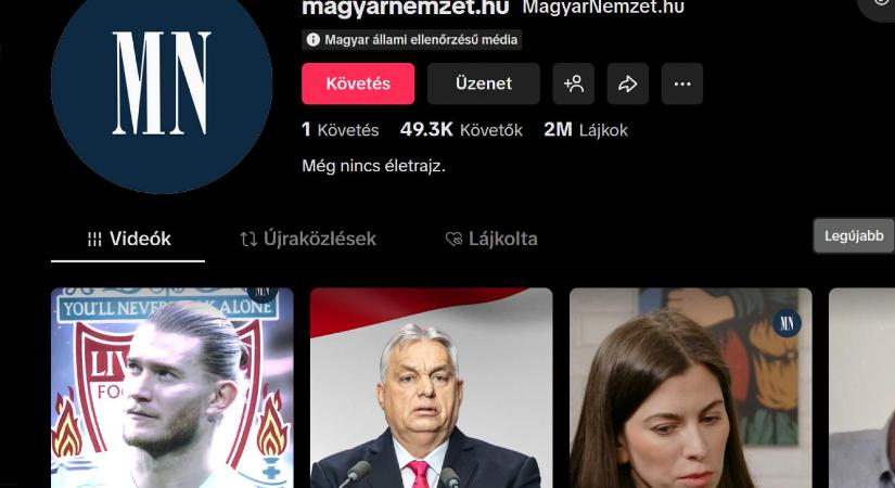 Lesújtott a TikTok az Orbán-kormány propagandájára, címkét kapott a Metropol, a Mandiner, a Magyar Nemzet, az Origo és az MCC is