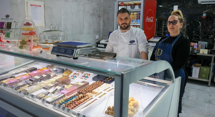Megnyílt a dubaji csoki mennyország a zalai városban – a cukrász álma vált valóra (galéria, videó)
