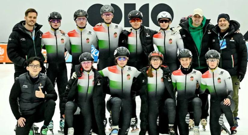 Mindhárom magyar váltó elődöntős a rövid pályás gyorskorcsolya Eb-n