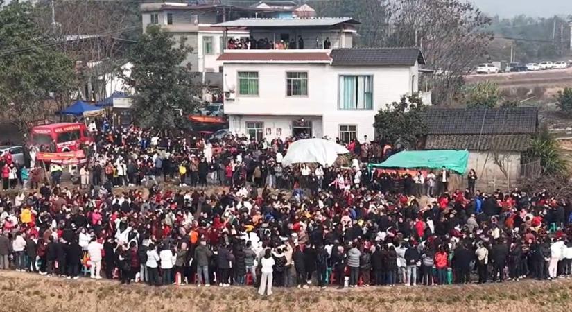 Disznóvágáshoz kért segítséget a nő, több ezren jelentek meg a falujában