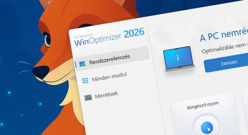 Ashampoo WinOptimizer 2026 ingyen: ezzel rendbe teheti a Windows