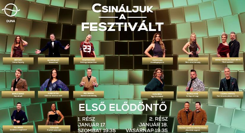 Egész hétvégén Csináljuk a fesztivált! – ezek a dalok jutottak a 2026-os első elődöntőbe (VIDEÓ)