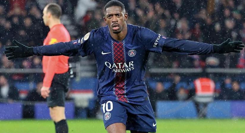 Szenzációs átemelős gólt szerzett az aranylabdás Ousmane Dembélé