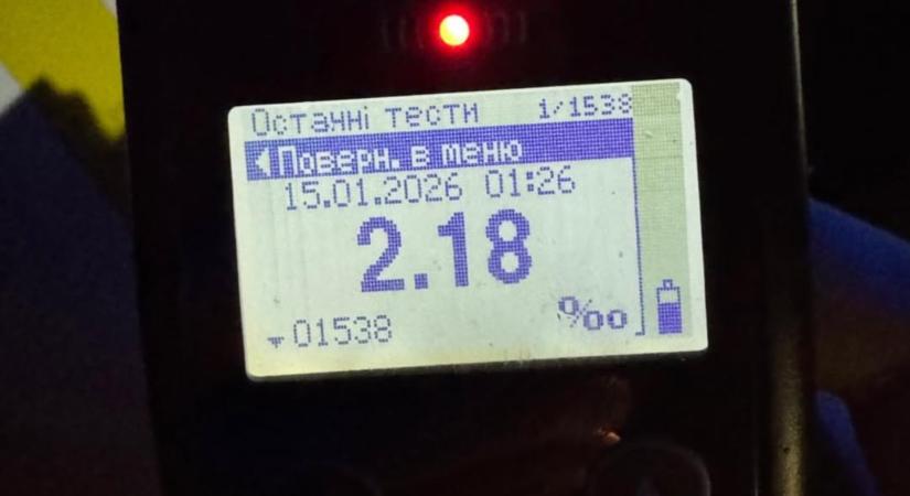 Ittas állapotban vezetett egy férfi Ungváron