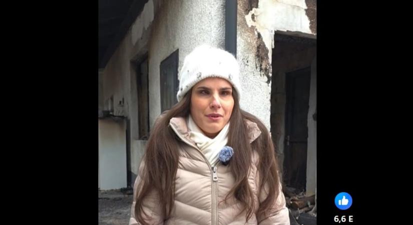 Agárdi Szilviáék háza a tűz martalékává vált