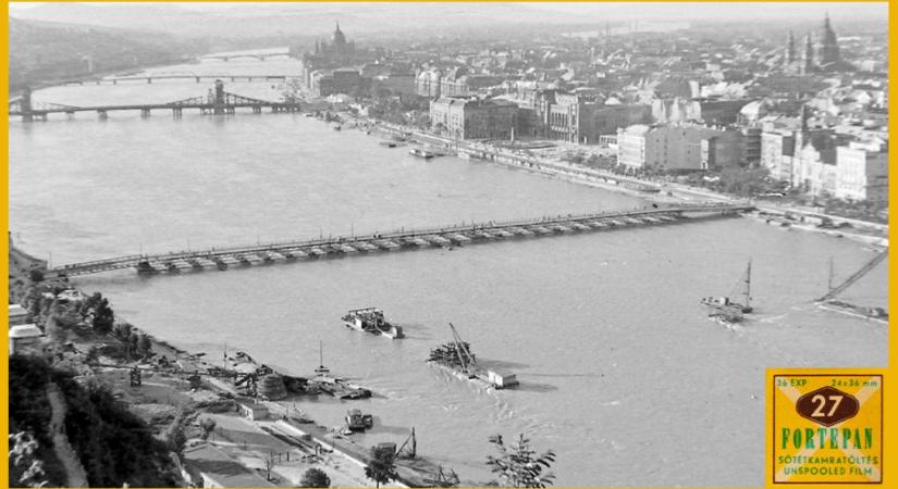 Ideiglenes átkelők a Dunán – Nyolcvan éve kellett pótolni a felrobbantott budapesti hidakat