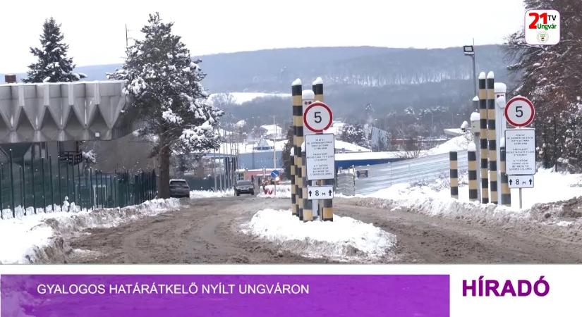 Gyalogos határátkelő nyílt Ungváron (videó)