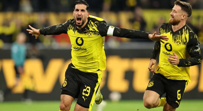 Eladta kétgólos előnyét a Dortmund, de Emre Can büntetőjével mégis győzött