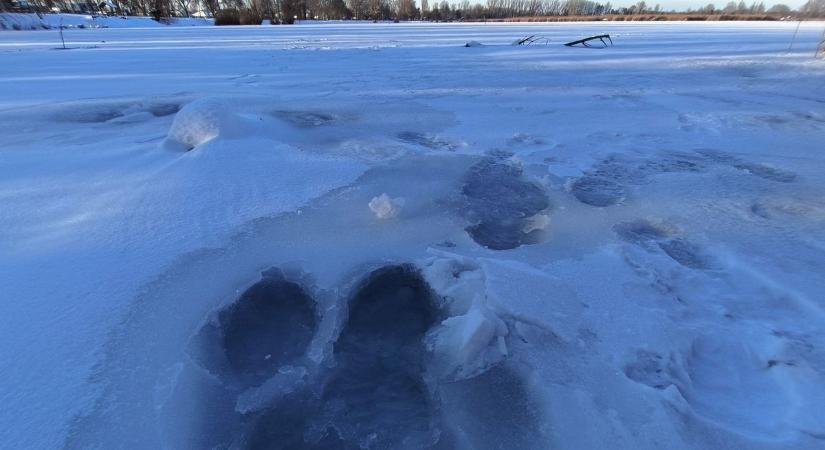 Ezt ne csináld, ha beszakadt alattad a jég!