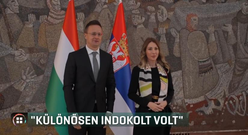Elárulta a külügy, miért mentek Szijjártó Péterék különgéppel Belgrádba