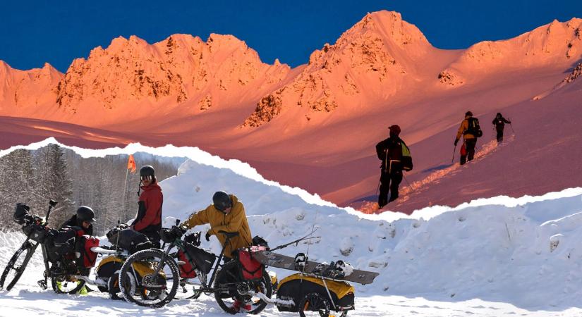 Kanada hardcore #2 – snowboardozni bringával Alaszkába