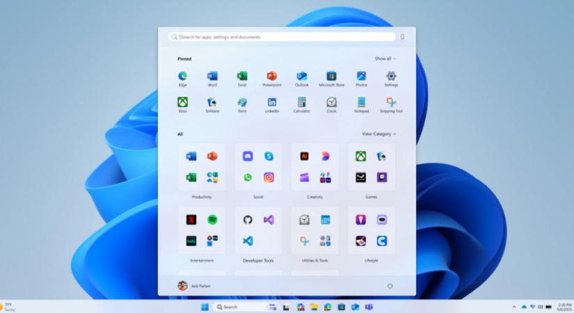 Windows 11: érkezik az új, kategóriákra bontott Start menü – de már most sokakat idegesít