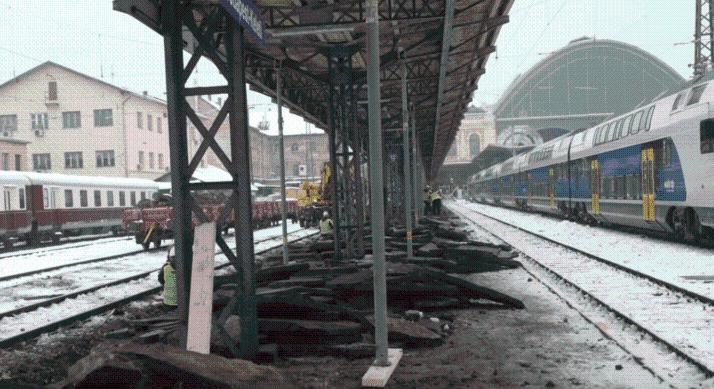 Mit bontottak fel a Keleti pályaudvaron? –Új akadálymentes peron készül