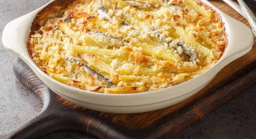 Krémes, svéd krumpliragu ropogós morzsával: húsmentes ebédet mutatunk