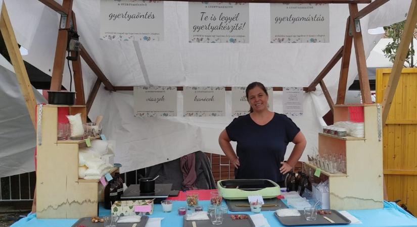 Ha egy gyertya csak 10 perc boldogságot adott, akkor már megérte a ráfordított összeg – Maginyecz Éva gyertyakészítő