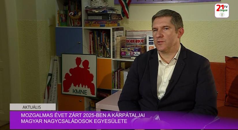 Aktuális (2026.01.18) Mozgalmas évet zárt 2025-ben a Kárpátaljai Magyar Nagycsaládosok Egyesülete (videó)