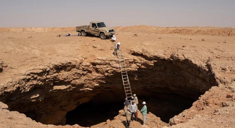Igazi horrorjelenet fogadta a kutatókat a szaudi barlang mélyén