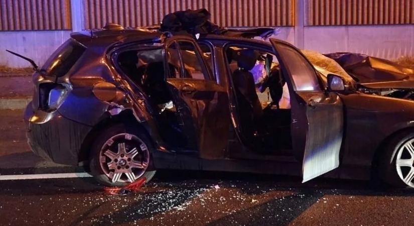 Roncsmező lett a főútból: frontális baleset Besenyőtelken