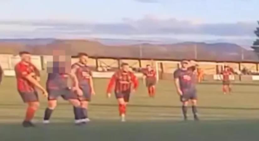 Könyörtelen könyökös: örök életre eltiltanák a labdarúgót – videó