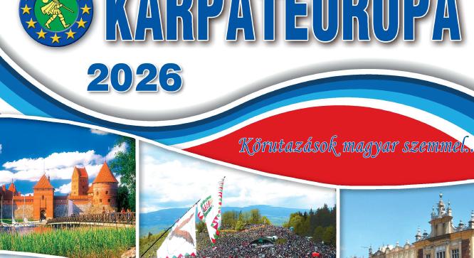 Megjelent a Kárpáteurópa 2026.évi körutas katalógusa