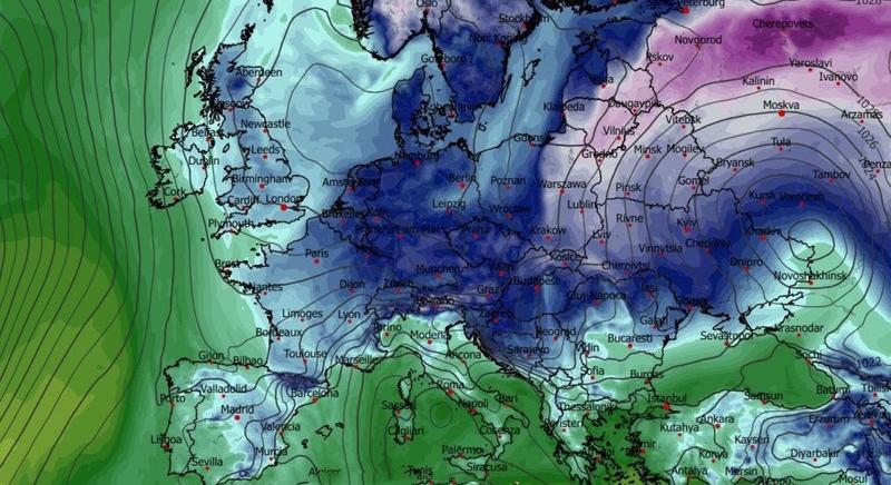 Egyre hidegebb levegő árasztja el a Kárpát-medencét