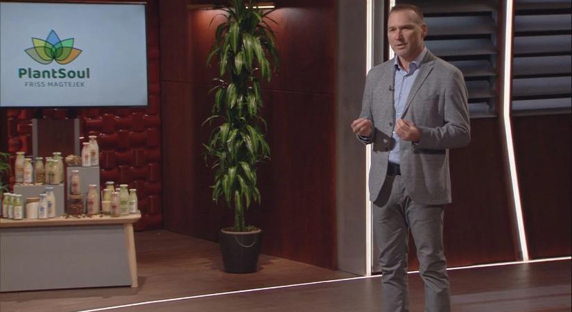 A PlantSoul tulajdonosa saját gyártású friss magtejeivel lépett a Cápák elé