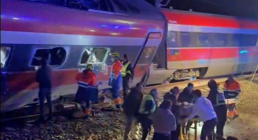 Tragédia: súlyos vonatbaleset történt Dél-Spanyolországban (videó)