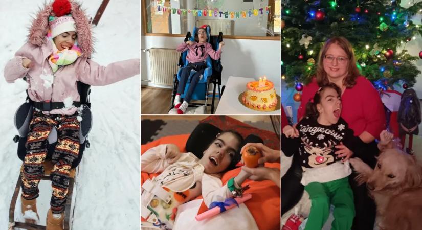 Lali jelez, ha a halmozottan sérült Bettinának rohama közeleg