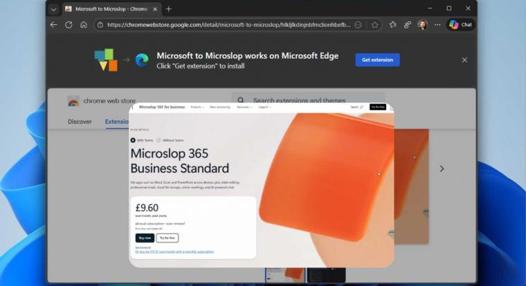 Egy Chrome-bővítmény mostantól Microslopnak hívja a Microsoftot