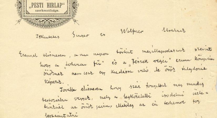 Eredeti Mikszáth-kézirat a hét tárgya a Palóc Múzeumban