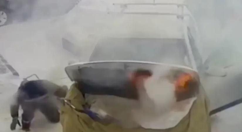 Motormelegítésnek indult, végül leégett a Kia