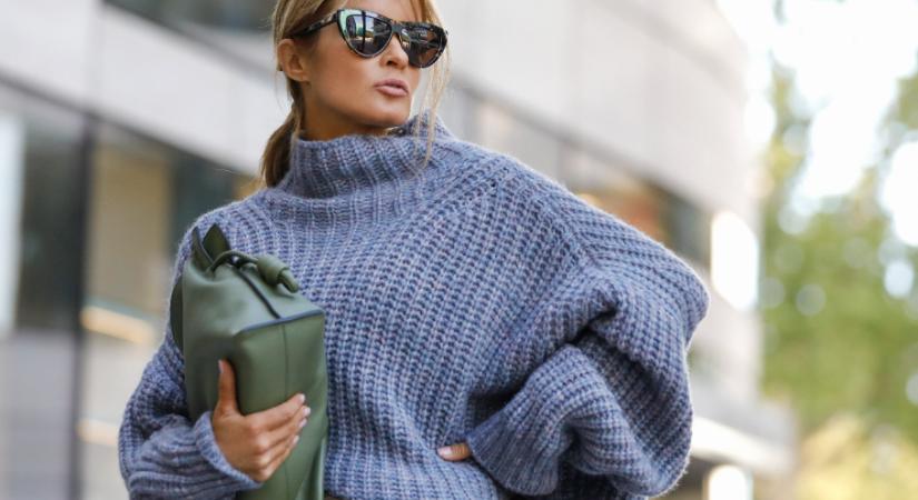 Oversize pulóver sikkesen – 2026 legnőiesebb téli összeállításai