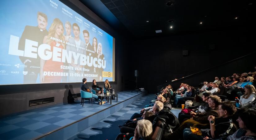 Nevetésből nem volt hiány az Agria Moziban: közönségtalálkozó a Legénybúcsú vetítése után