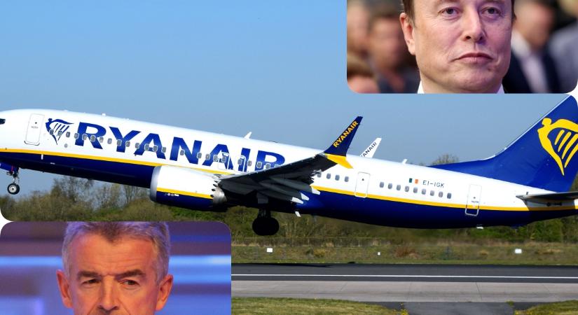 Indulatos vitában csépeli egymást Elon Musk és a Ryanair vezére a repülőgépes Wi-Fi miatt