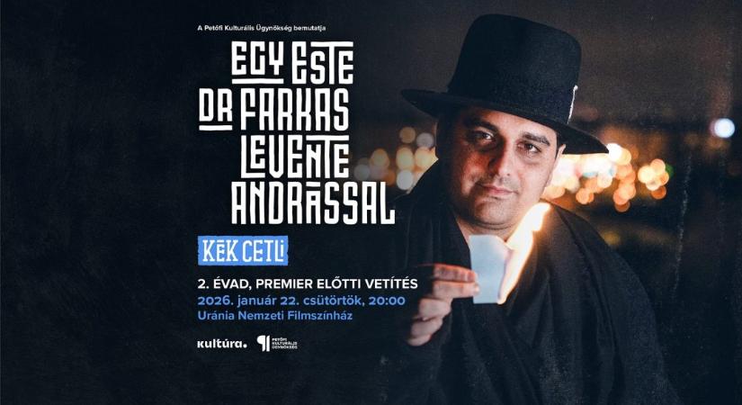 A PKÜ bemutatja: Egy este Farkas Levente Andrással