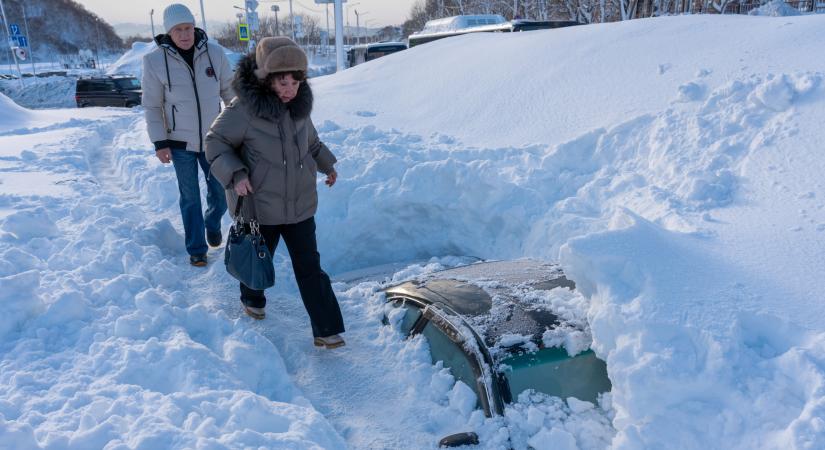 60 éve nem látott hóvihar csapott le a Kamcsatkai-félszigeten