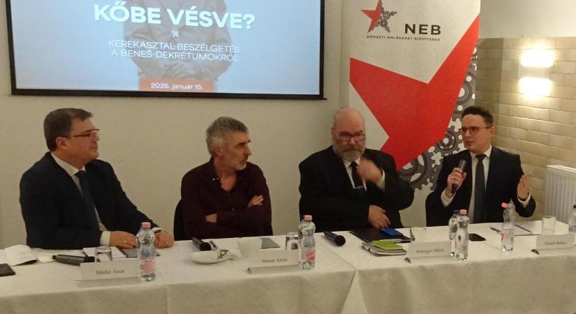 Kőbe vésve? – Kerekasztal-beszélgetés Budapesten a Beneš-dekrétumokról