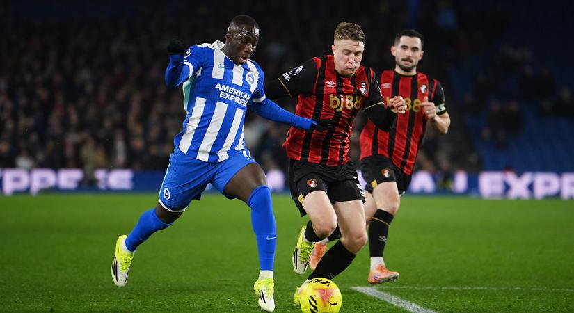 PL: a hajrában mentett pontot a Bournemouth ellen a Brighton – videóval