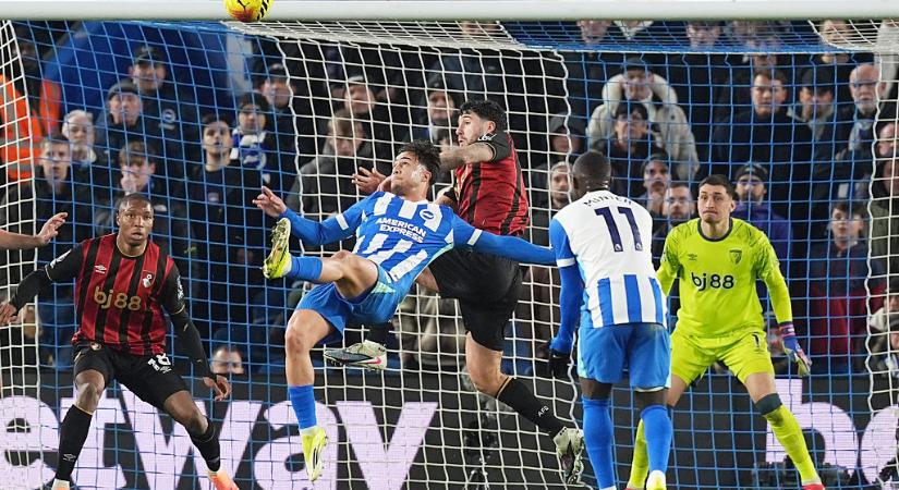 Videó: gyönyörű gólt ollózott a Brighton fiatal támadója