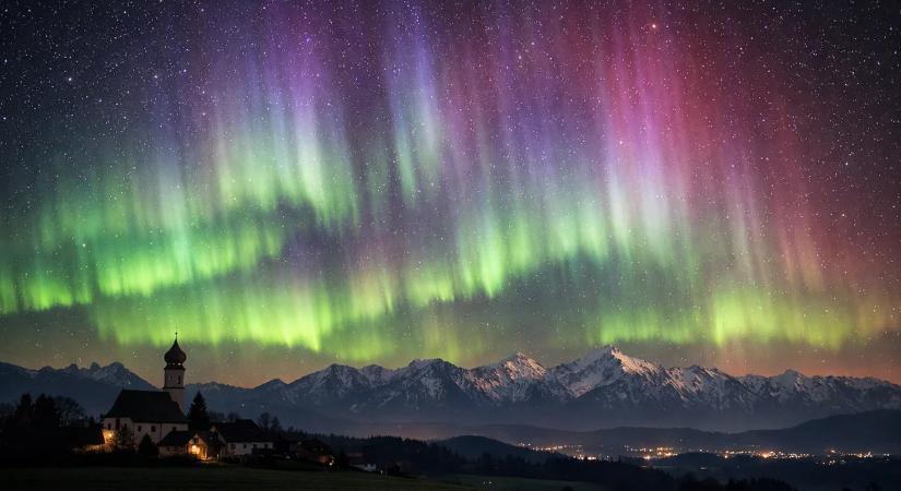 G4-es geomágneses vihar csapott le ránk, az Alpokig látszott a sarki fény