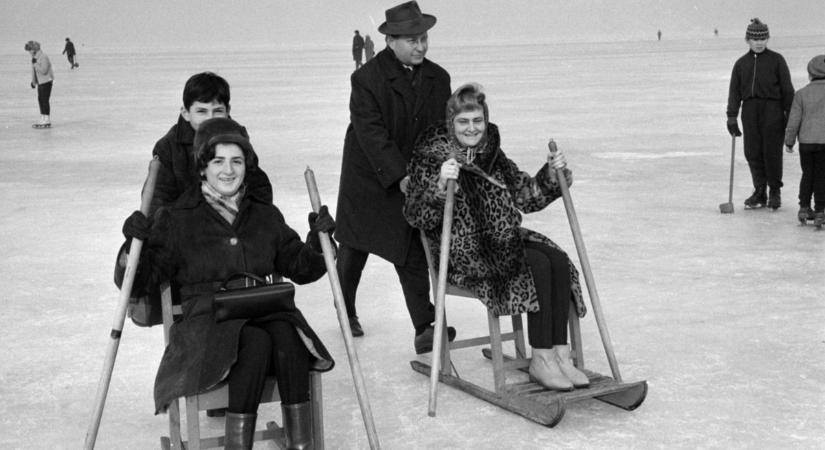 Retró fakutyázás a Balaton jegén: így szórakoztunk rég! – Galéria