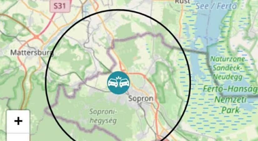 Közlekedési baleset az északnyugati elkerülőnél