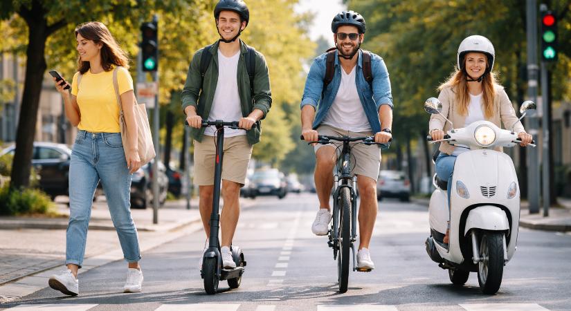 Új KRESZ-tervezet: 140 km/óra az autópályán, rolleres szabályok, mobiltilalom a gyalogosoknak