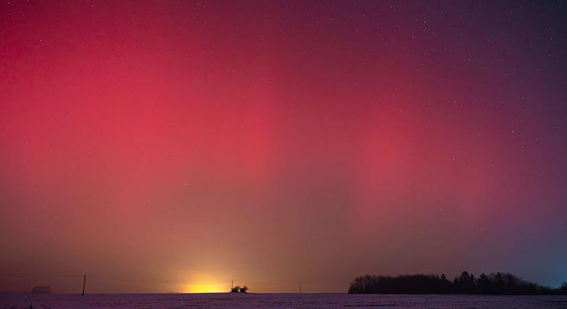 Ettől leesik az állad! Csodálatos sarki fényt fotózott olvasónk Zalában