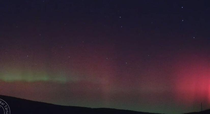 Sarki fény a Magyar Tűzgömbkamera Hálózat kameráján keresztül