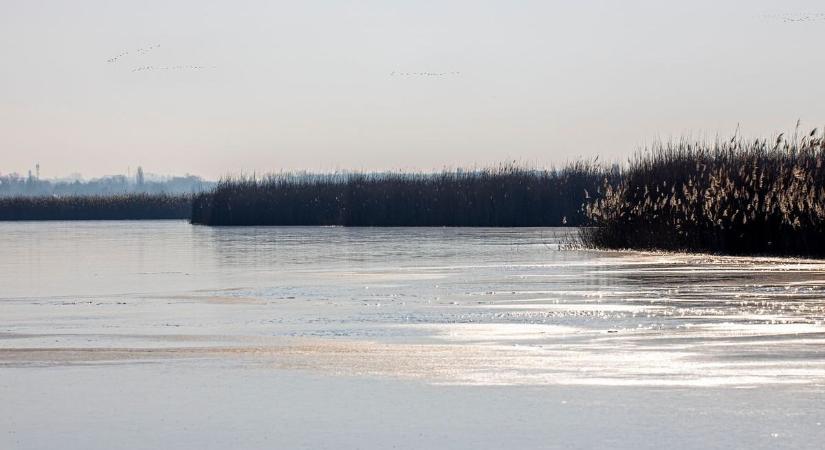 Így alakul a jégvastagság a Velencei-tavon
