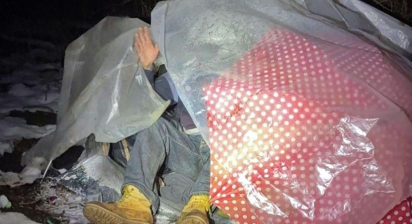 A fagyhaláltól mentettek meg egy férfit a zalai rendőrök