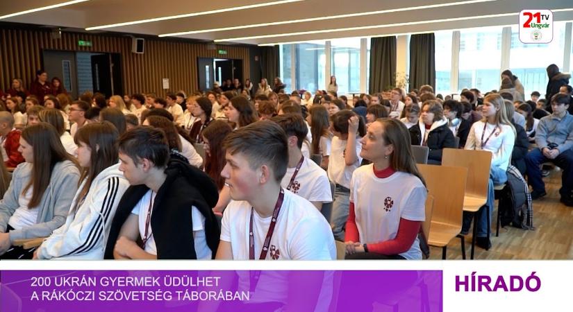 200 ukrán gyermek üdülhet a Rákóczi Szövetség táborában (videó)