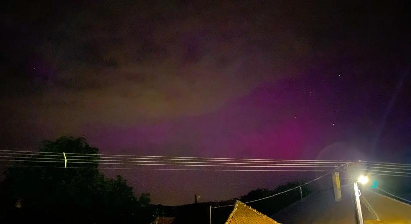 Olyan erős sarki fény volt Magyarország felett, hogy a Balaton jegét is megvilágította