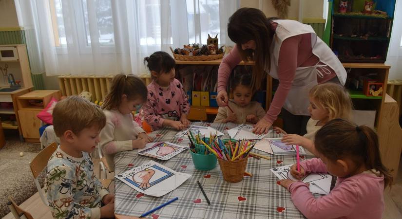 Hóba-fagyban is mindent megtesznek a madarakért a karcagi óvoda gyerkőcei – galériával